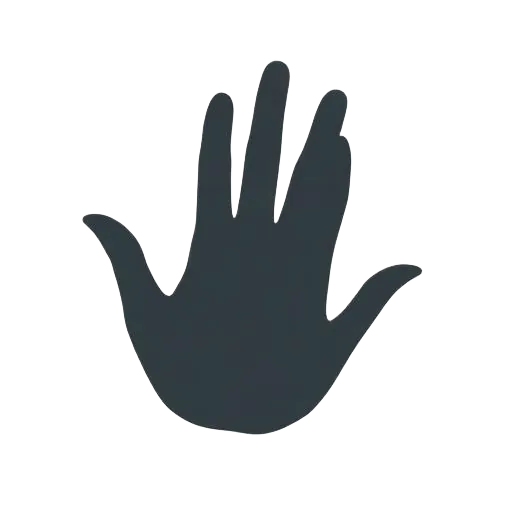 Open hand holding a vector node, marking the donation link